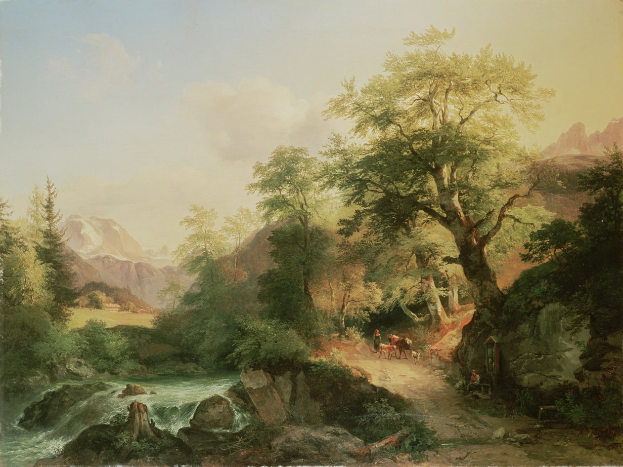 Forest near Vienna, 1852 by Joseph Hoger