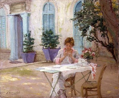 Breakfast on the Terrace by Joseph Milner Kite