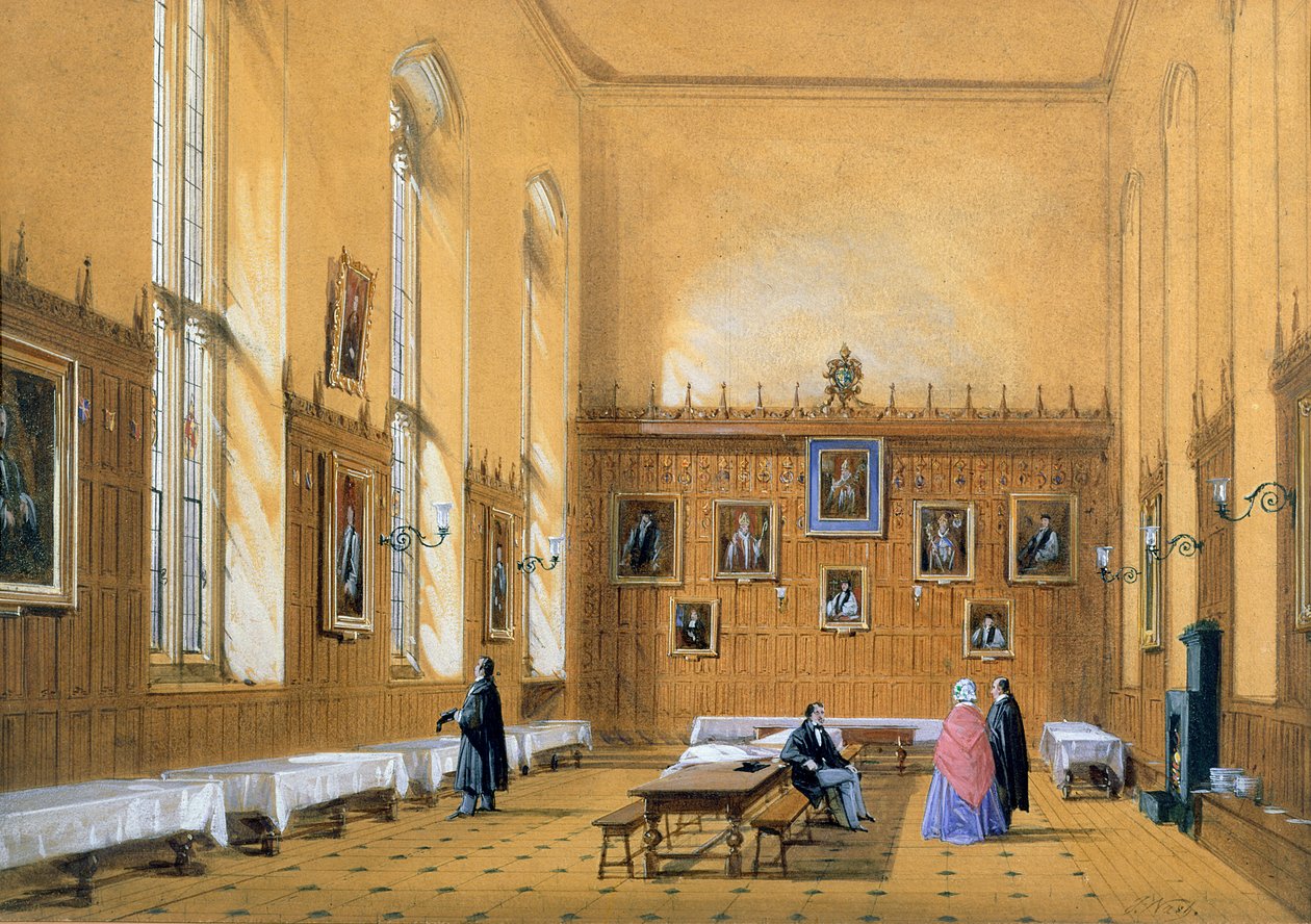 New College Hall by Joseph Nash