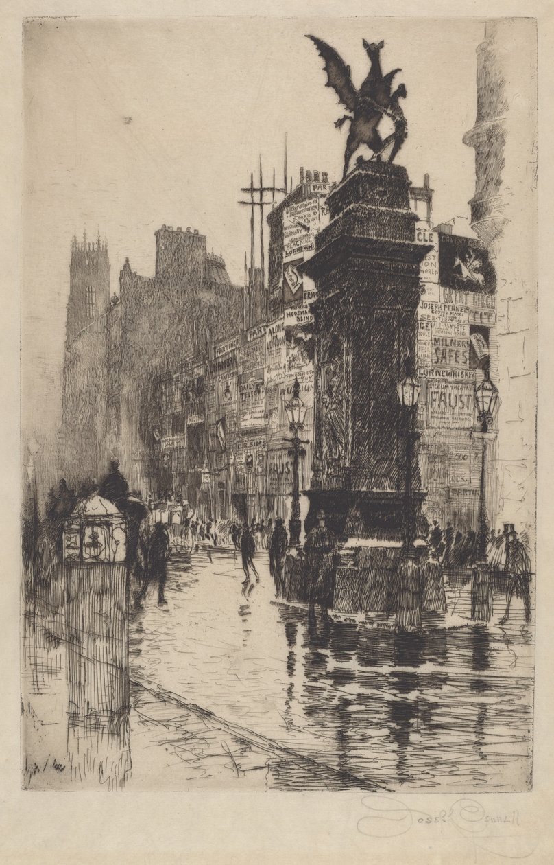 Temple Bar by Joseph Pennell