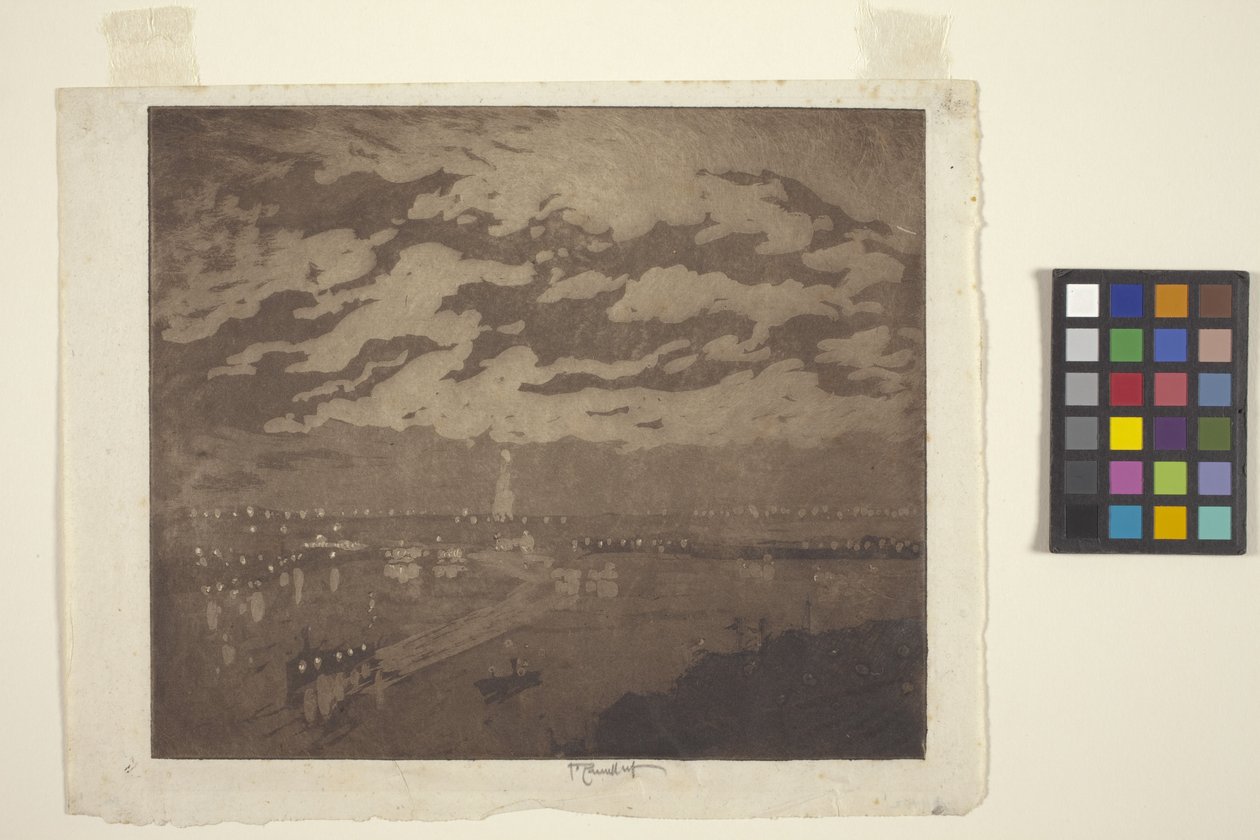 The Bay, New York by Joseph Pennell