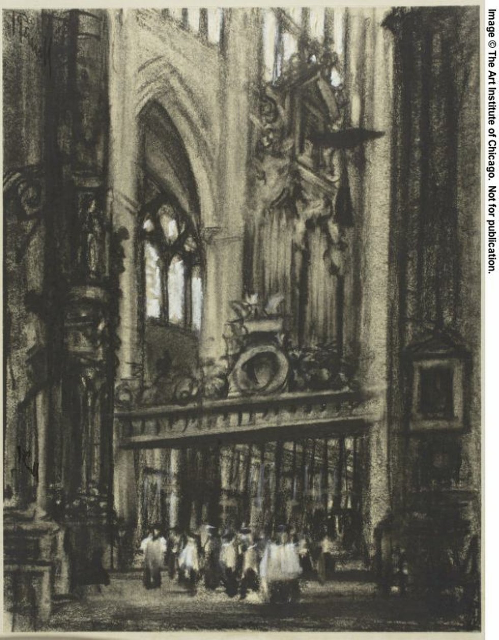 The Choir, Toledo by Joseph Pennell
