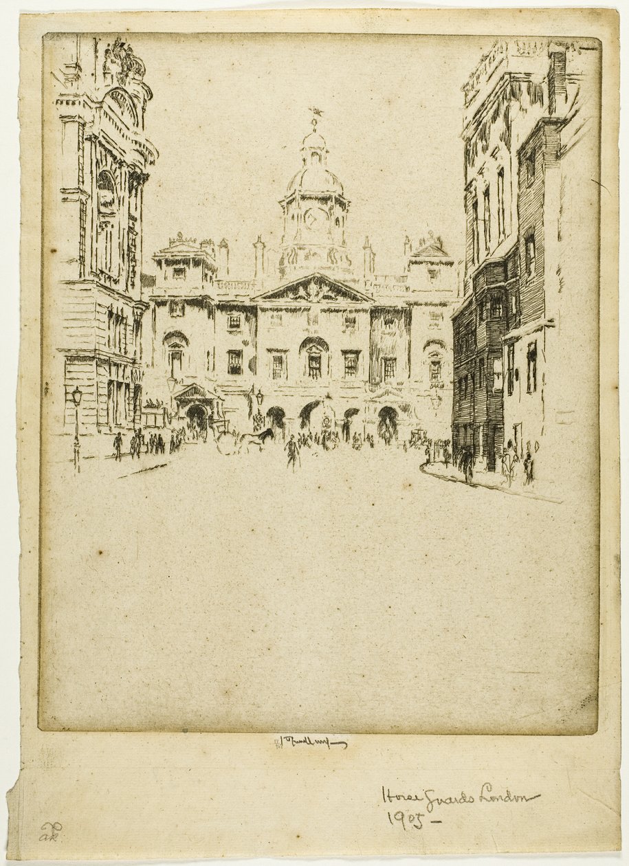 The Horse Guards by Joseph Pennell