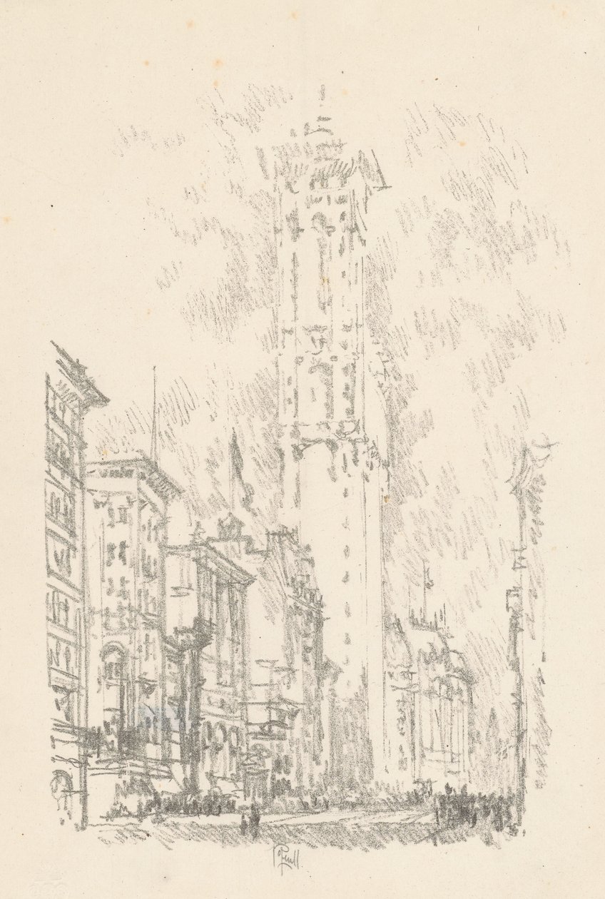 The Times Building by Joseph Pennell