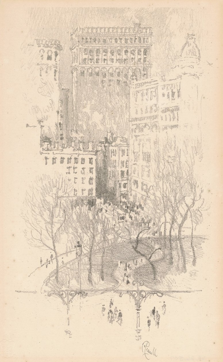 Union Square, 1904 by Joseph Pennell