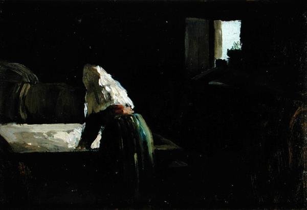 A Woman Washing by Joseph Stella