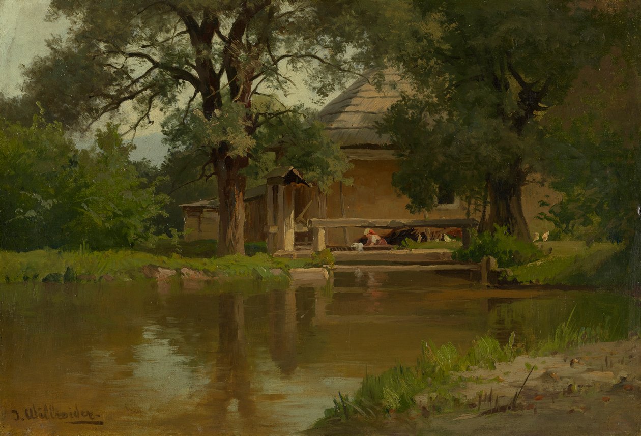 At the Mill Pond by Joseph Willroider, Ludwig Willroider