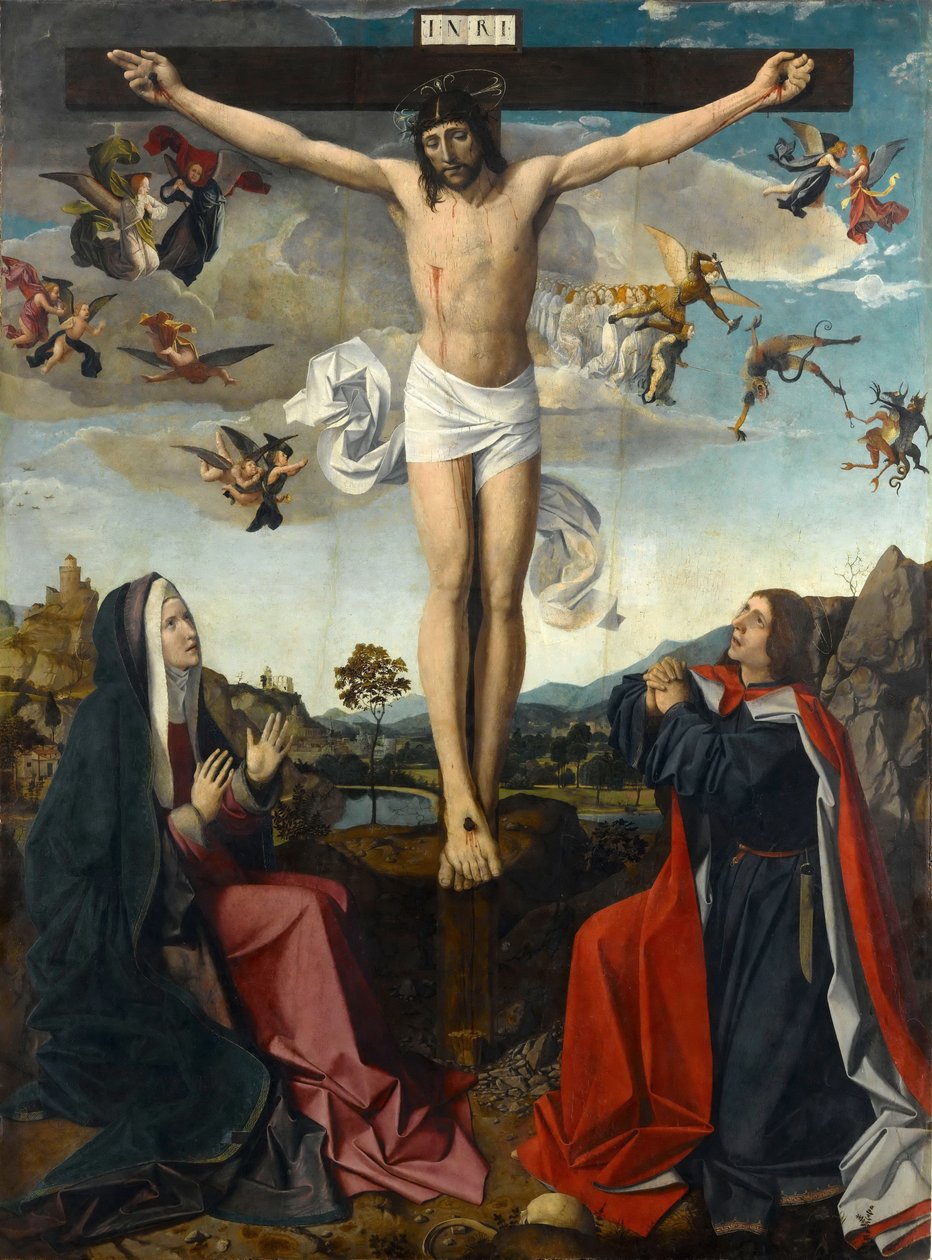 Crucifixion by Josse Lieferinxe