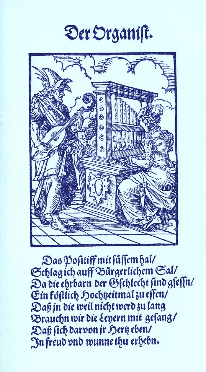 Organist by Jost Amman