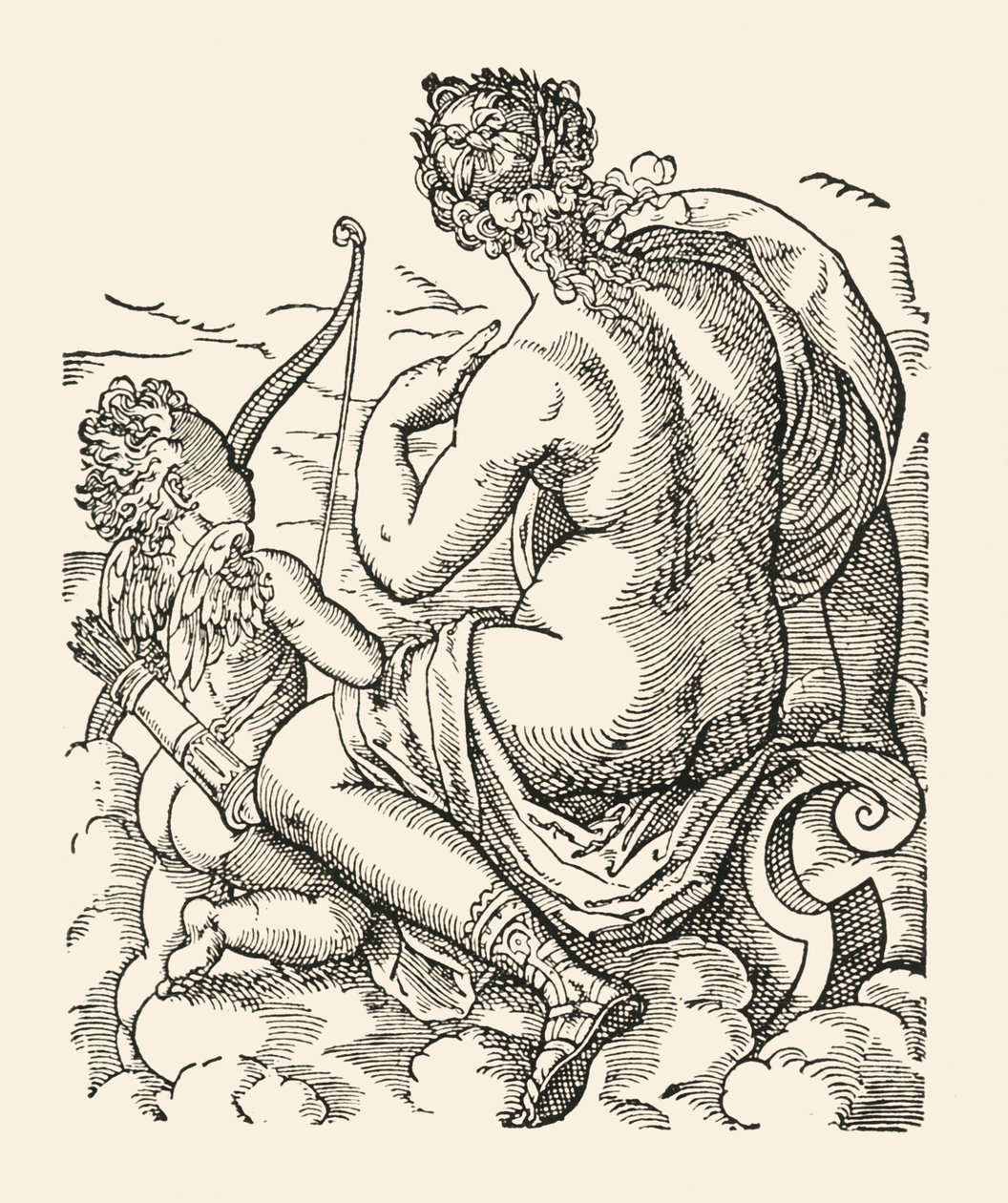 Venus and Cupid by Jost Ammon