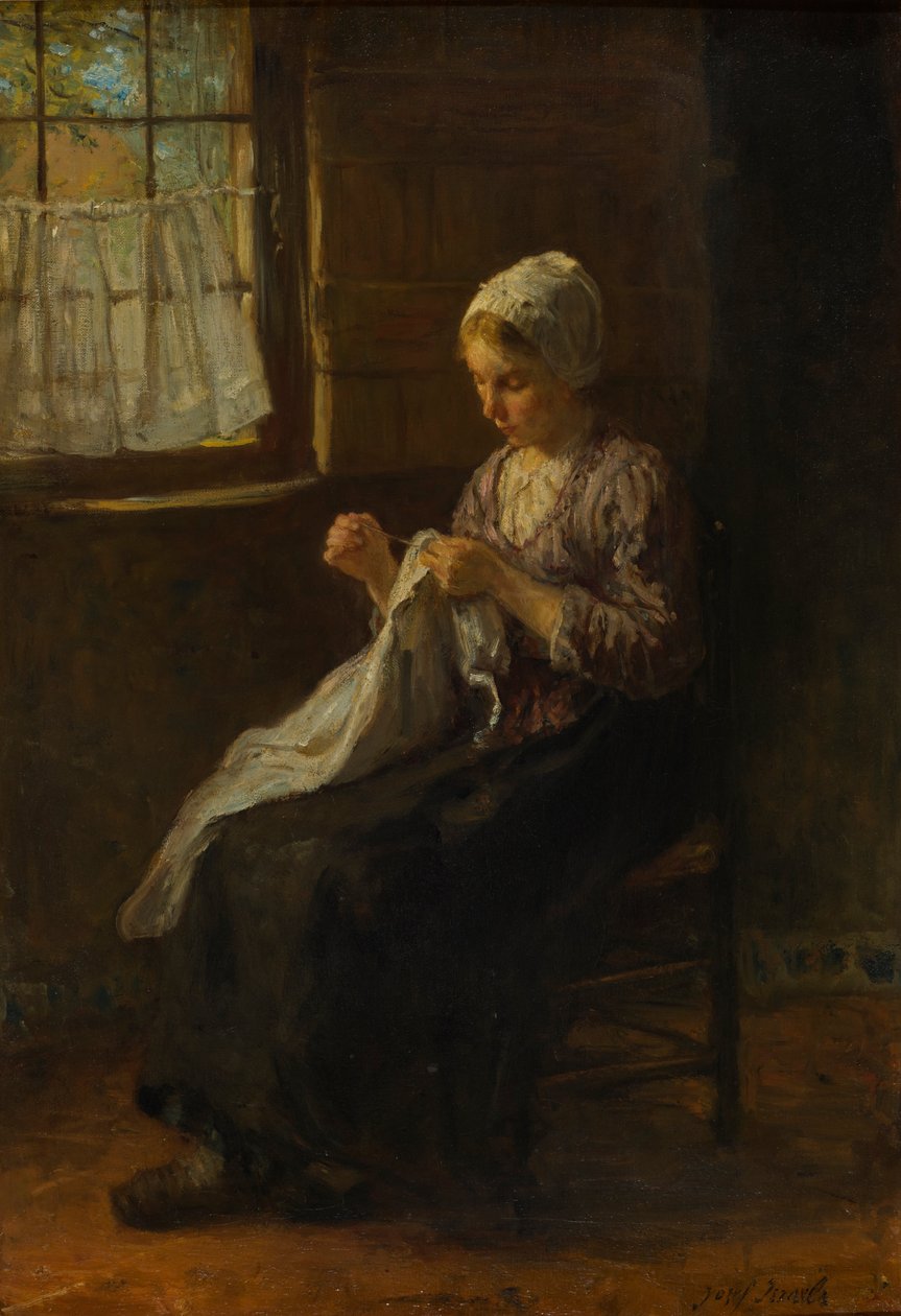 The Young Seamstress by Jozef Israëls