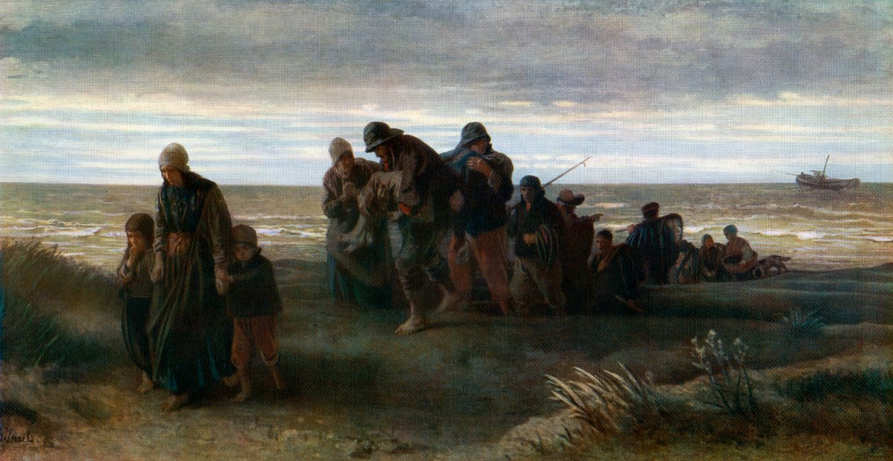 Fishermen Carrying a Drowned Man by Jozef Israëls