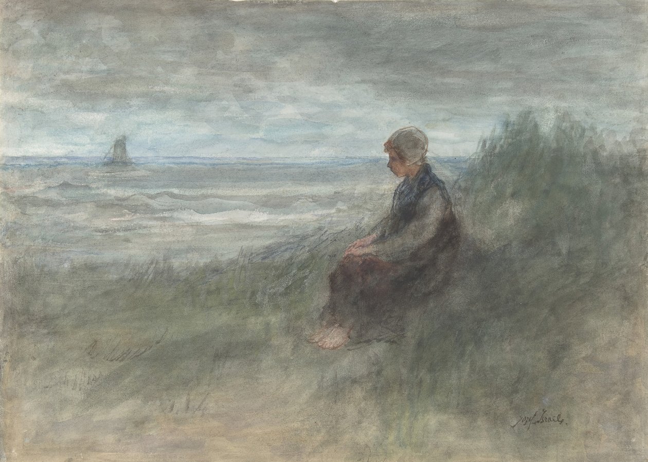 Girl in the Dunes by Jozef Israëls