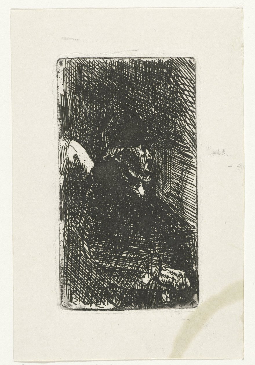 Seated Old Man by Jozef Israëls