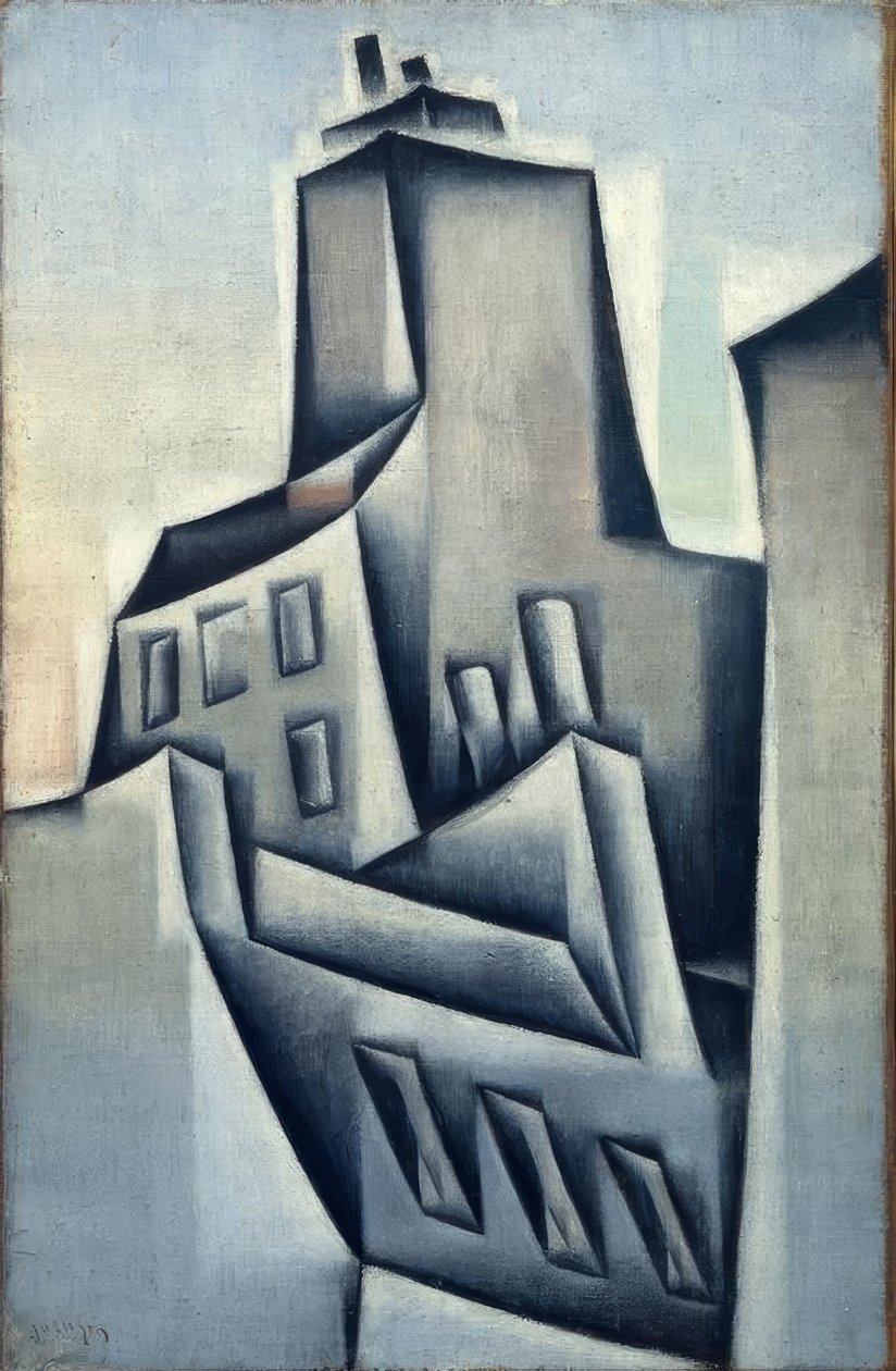 Houses in Paris by Juan Gris