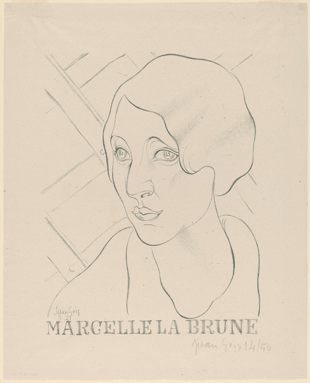 Marcelle the Brunette by Juan Gris