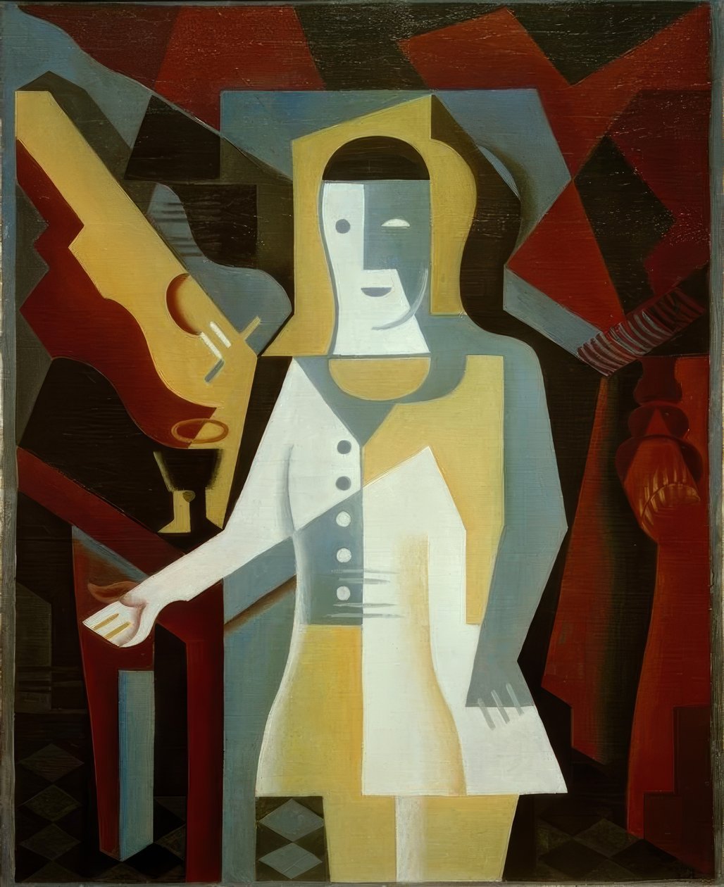 Pierrot by Juan Gris