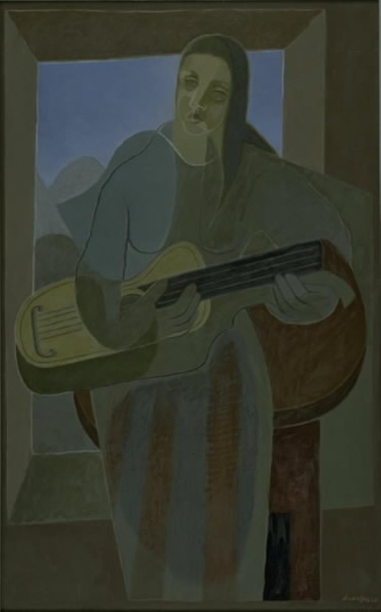 The Guitar Player by Juan Gris
