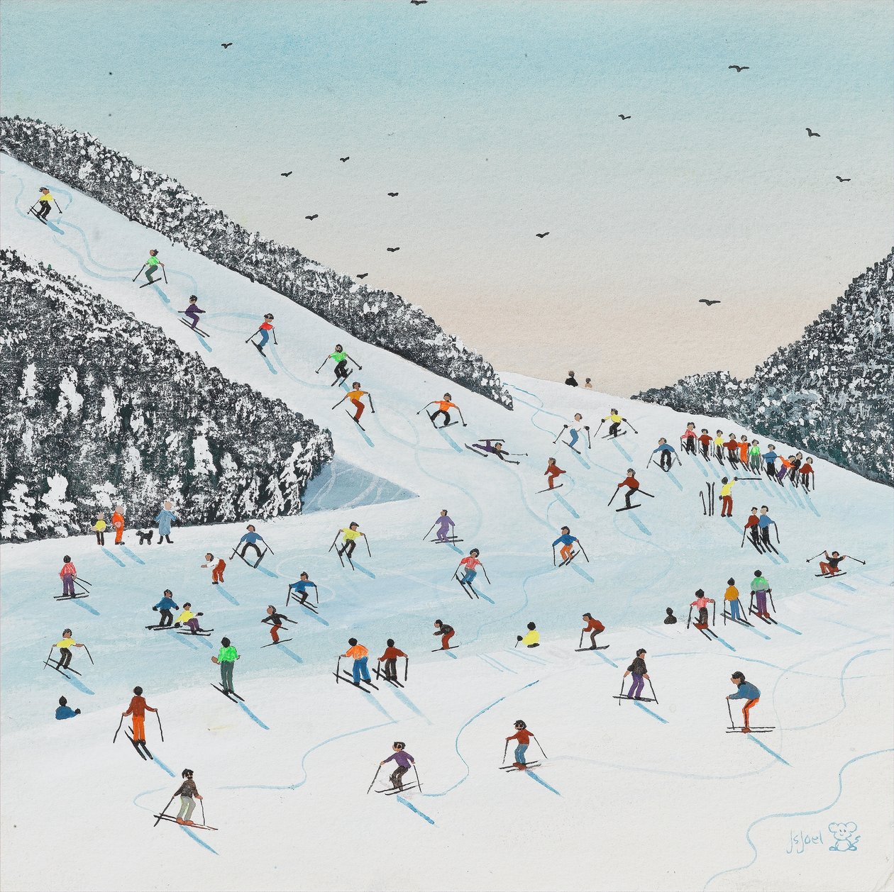 Downhill Run by Judy Joel