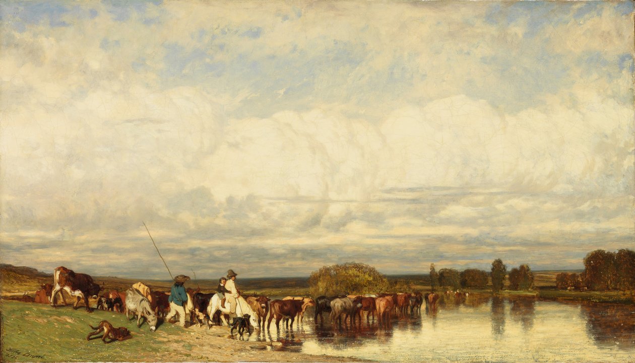 Cows Crossing a Ford by Jules Dupré
