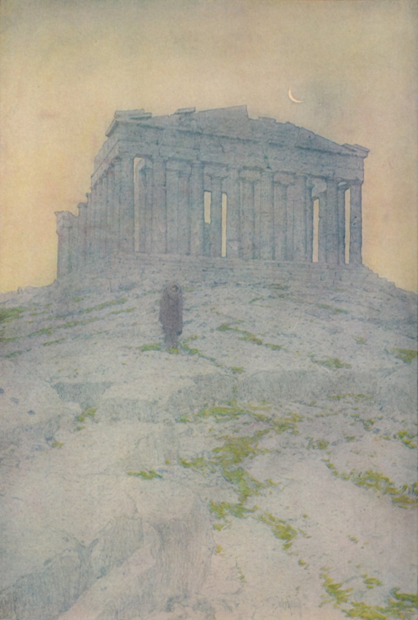 The Parthenon at Athens by Jules Guerin