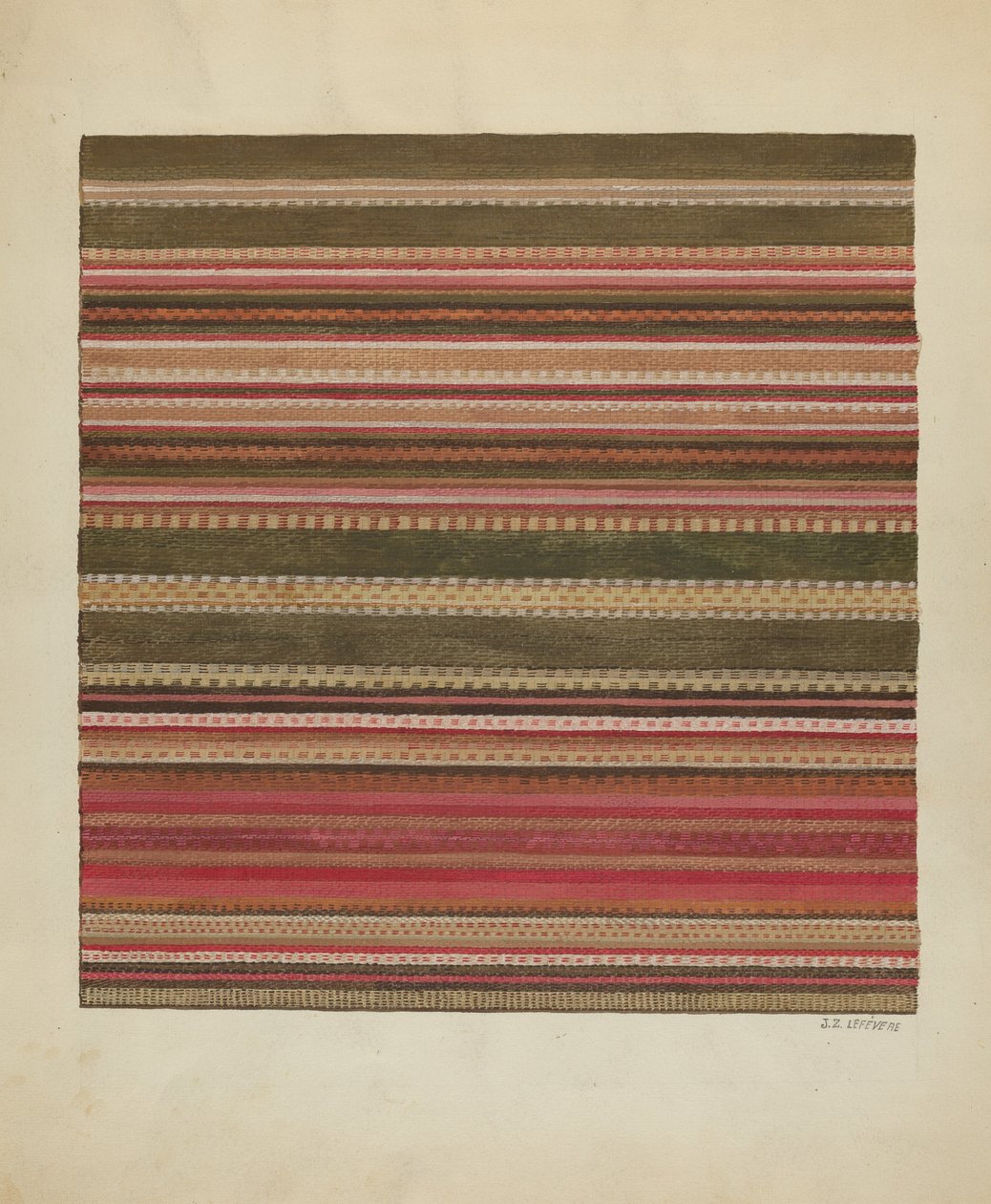 Handwoven Carpet by Jules Lefevere