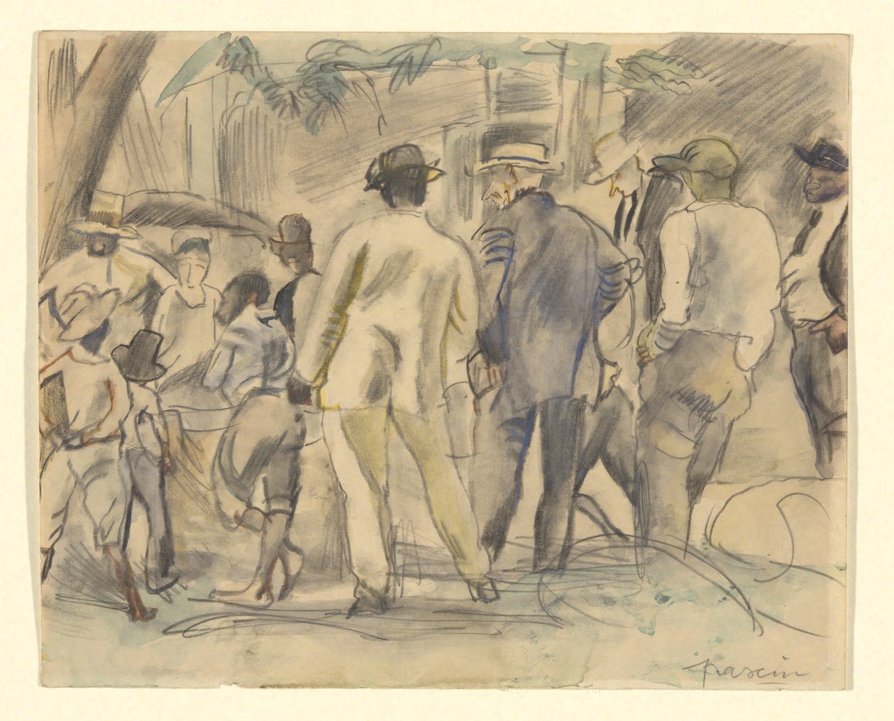 Crowd, Charleston by Jules Pascin