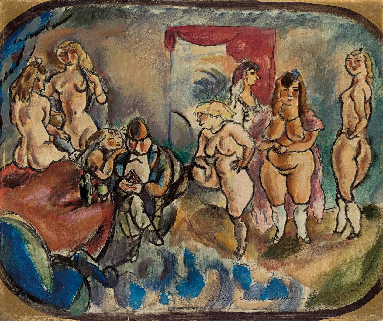 The Undecided Client by Jules Pascin