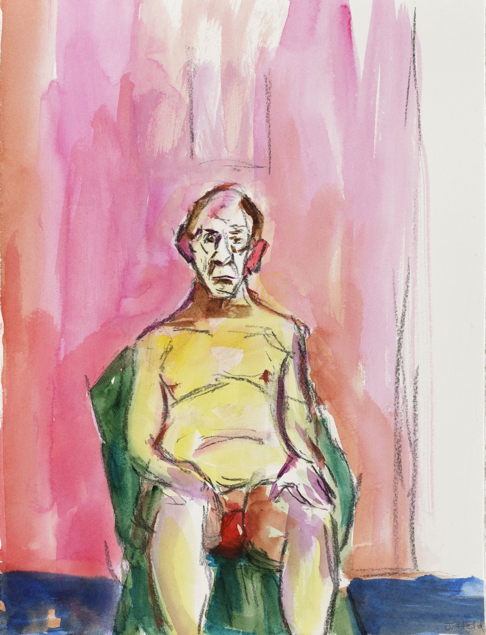 Male Nude, 2015 by Julie Held