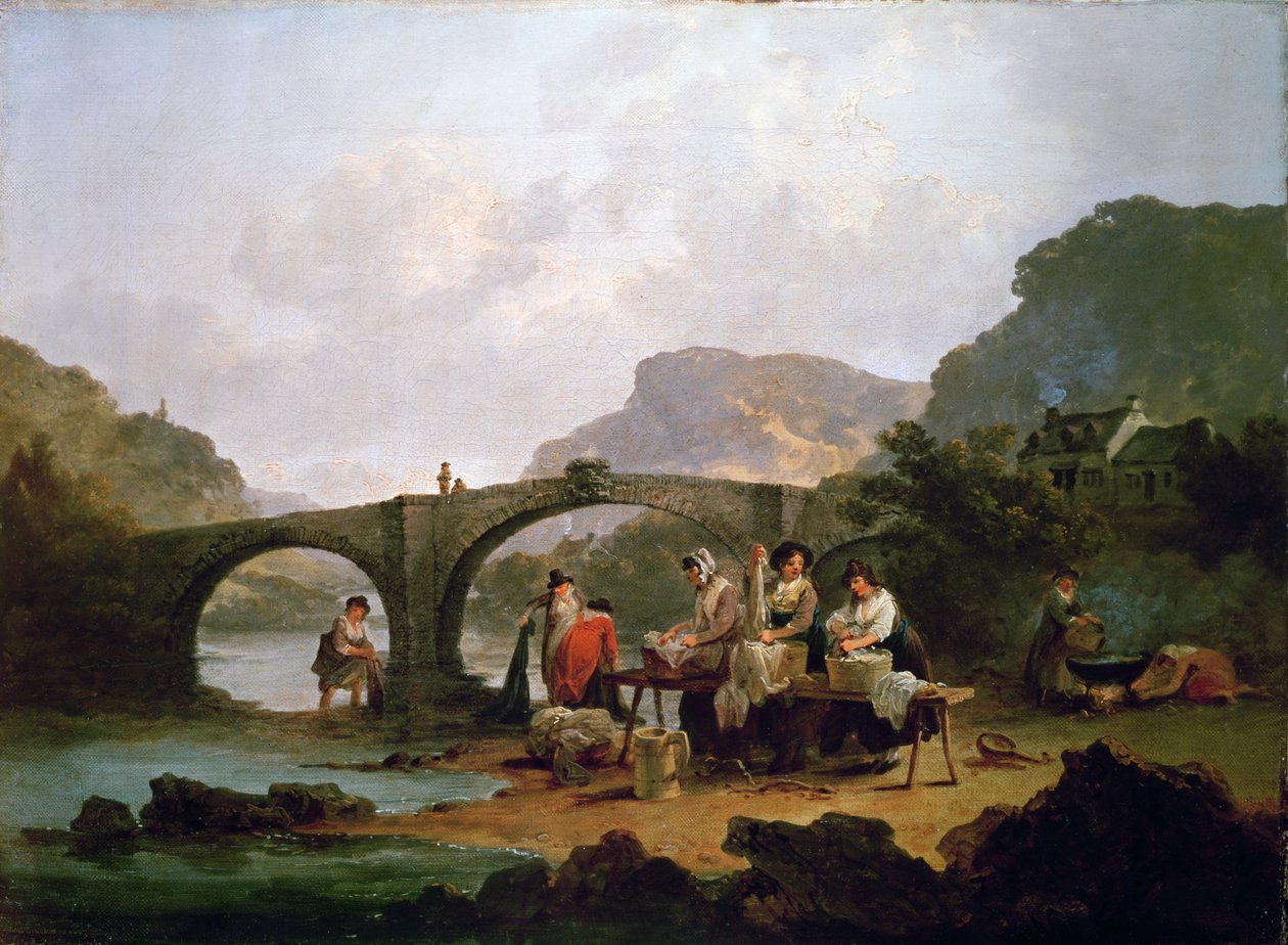 The Gossips by Julius Caesar Ibbetson
