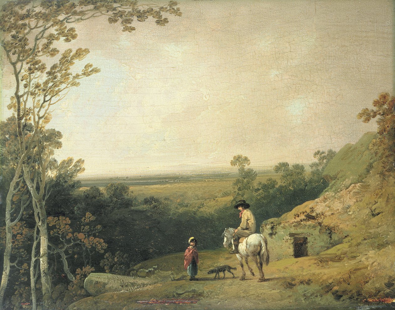 Landscape with Figures by Julius Caesar Ibbetson