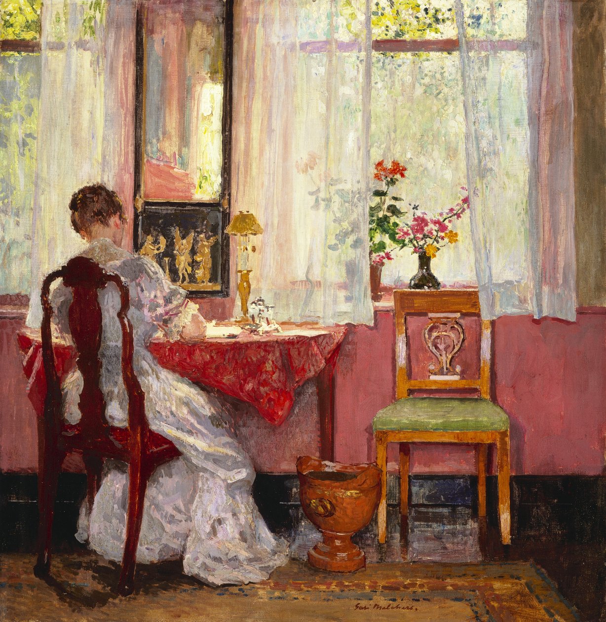 Writing, c.1905-1909 by Julius Gari Melchers