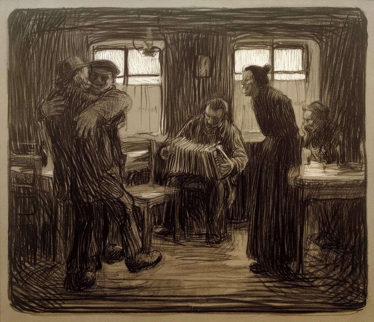 Hamburg Tavern by Käthe Kollwitz