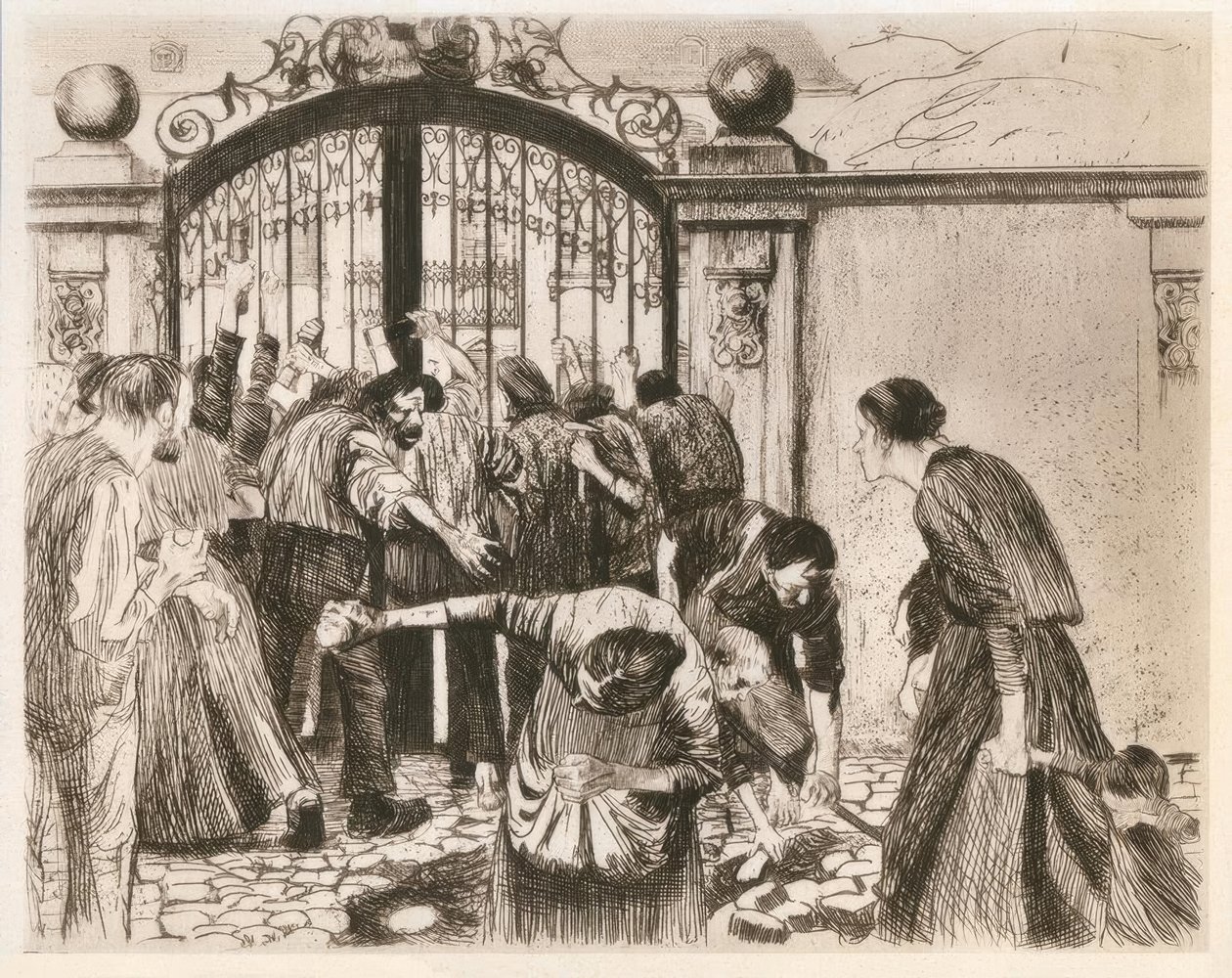 Storm by Käthe Kollwitz