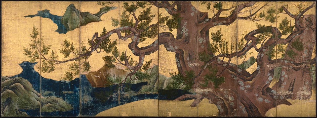 Cypress Tree by Kano Eitoku