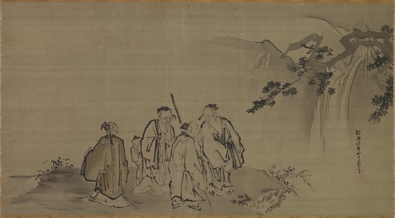 Chinese Sages, 17th Century by Kanō Tan’yū