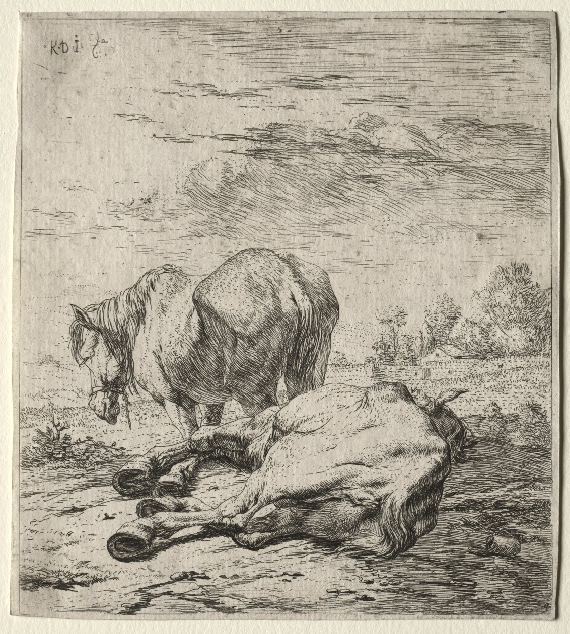 The Two Horses by Karel Dujardin