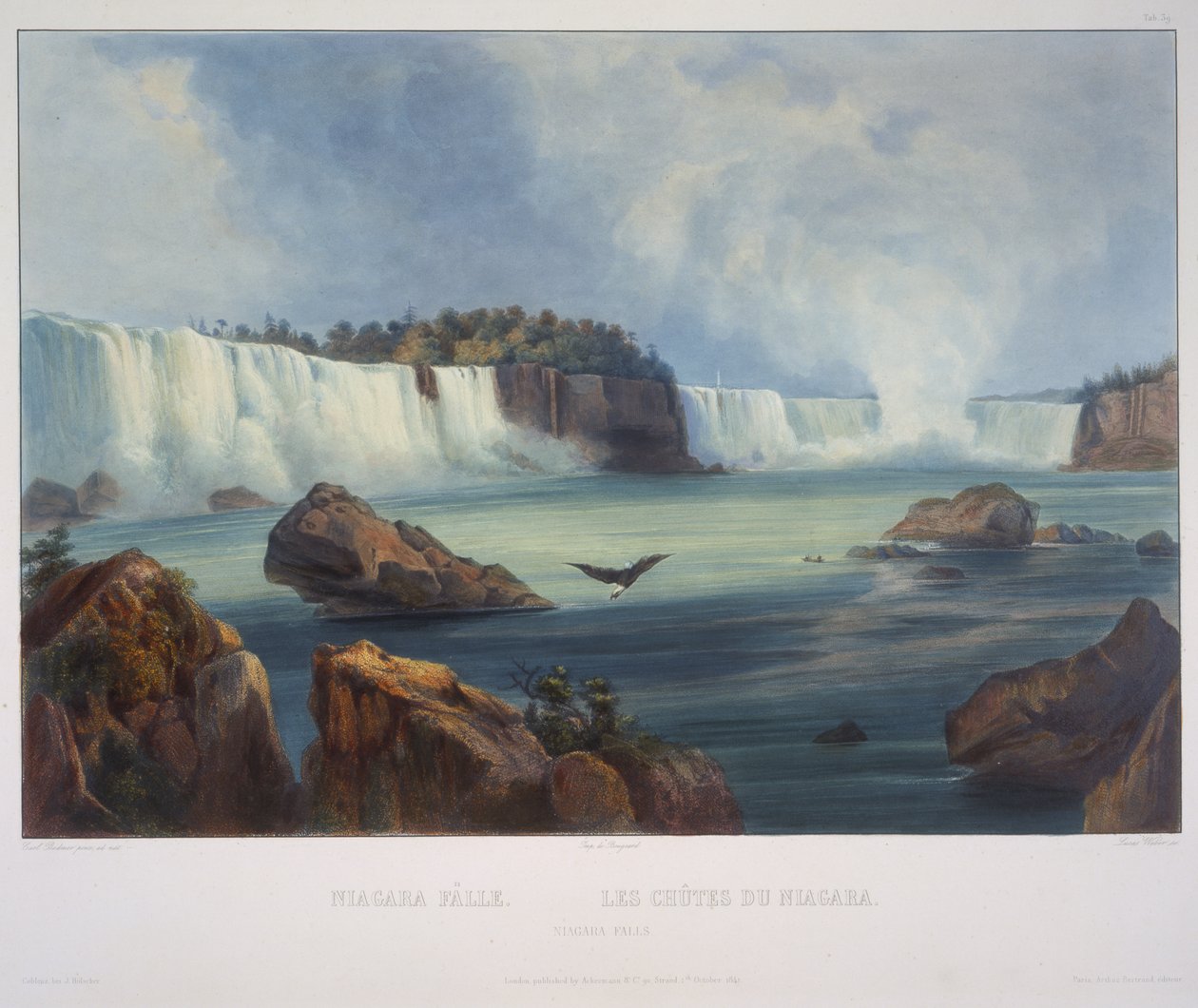 Niagara Falls by Karl Bodmer