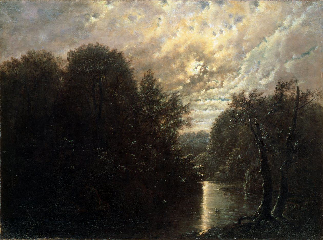 River Landscape in the Rosental near Leipzig by Karl Gustav Carus