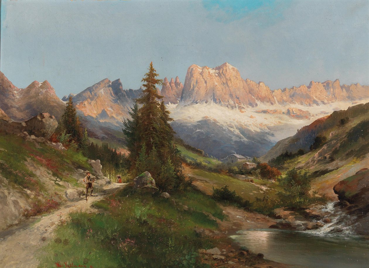 In the Dolomites by Karl Kaufmann