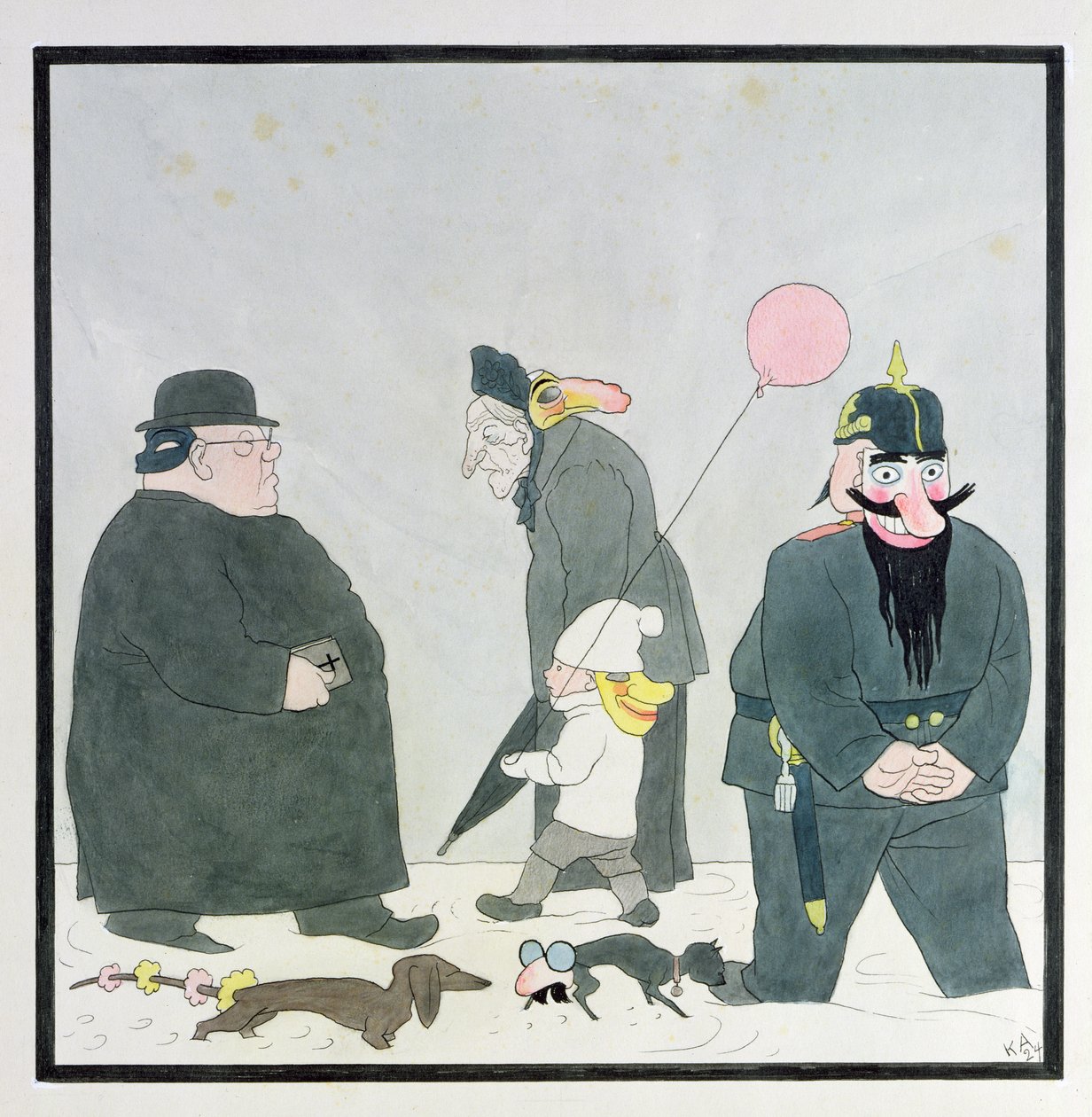 Bavarian Carnival by Karl Arnold