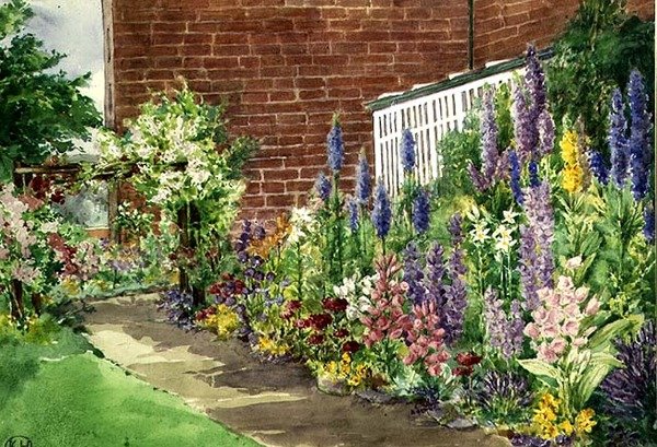 The Flower Border by Kate Rogers