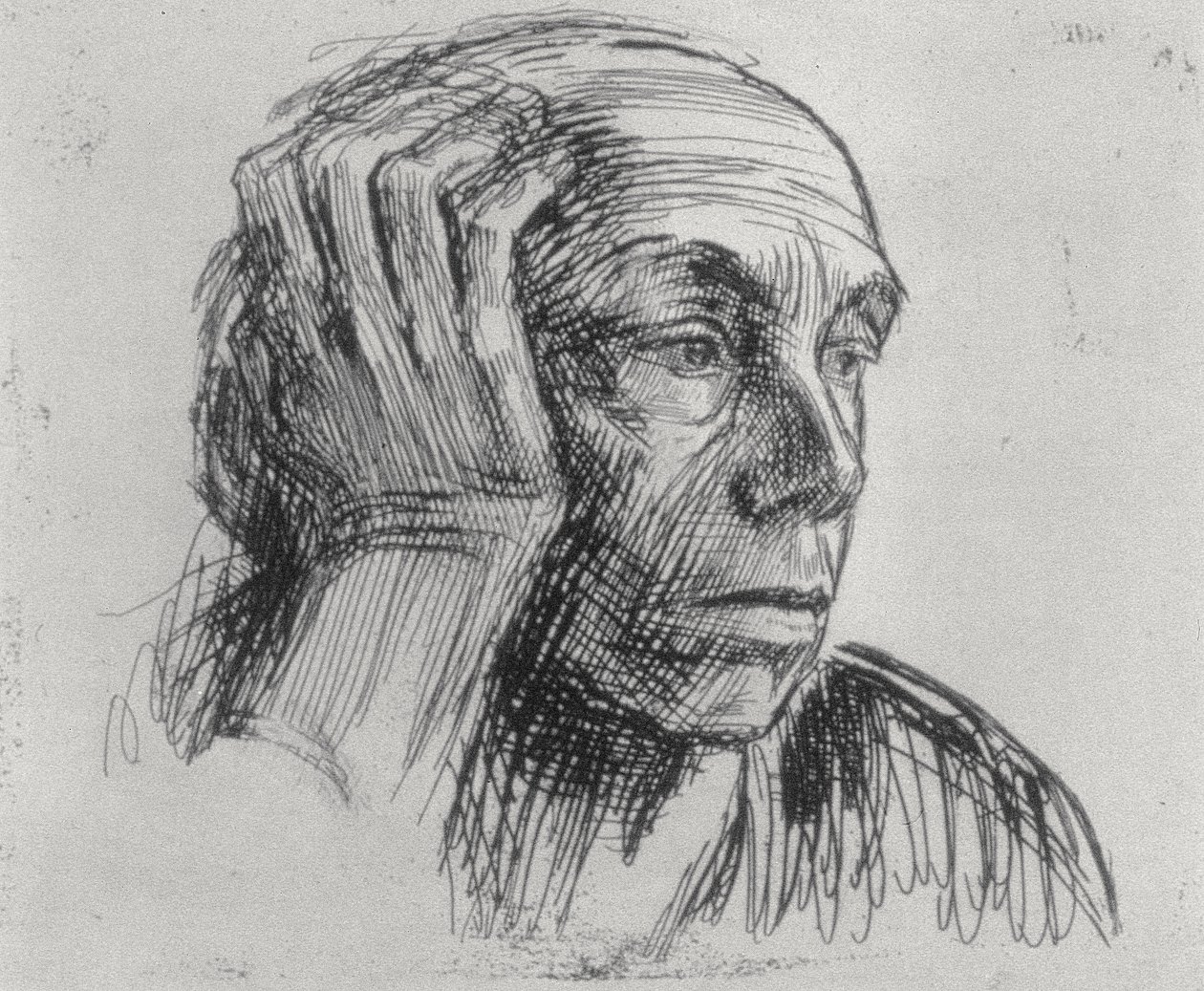 Self portrait by Käthe Kollwitz