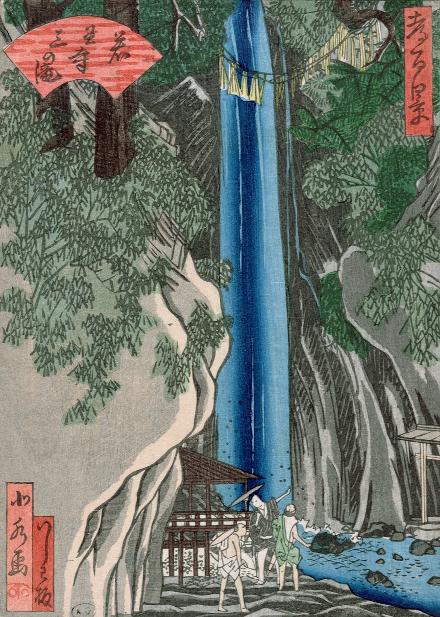 The Waterfall by Katsushika Hokusai