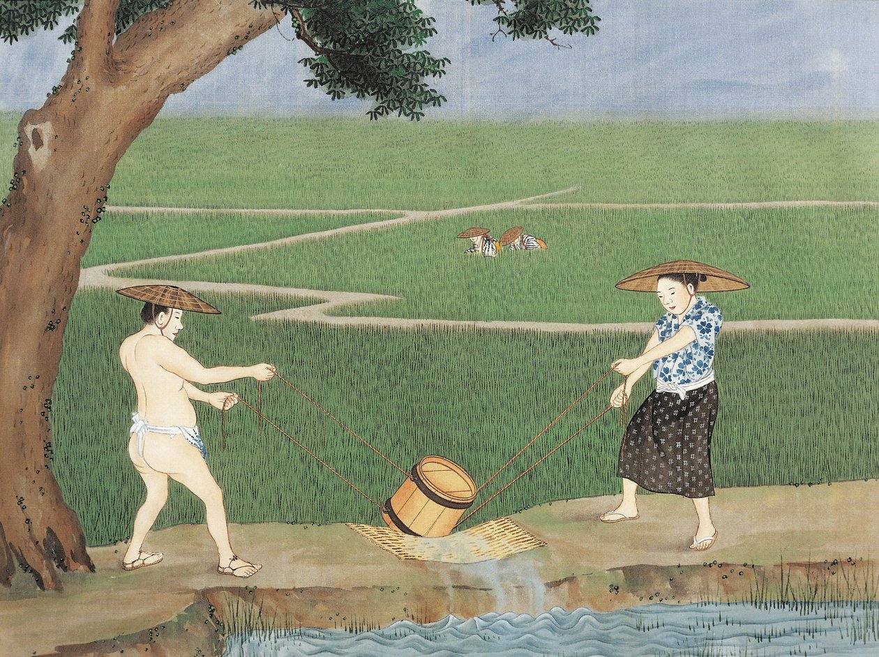 Work in Rice-Fields by Keiga Kawahara