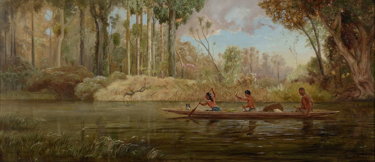 Waikato River by Kennett Watkins