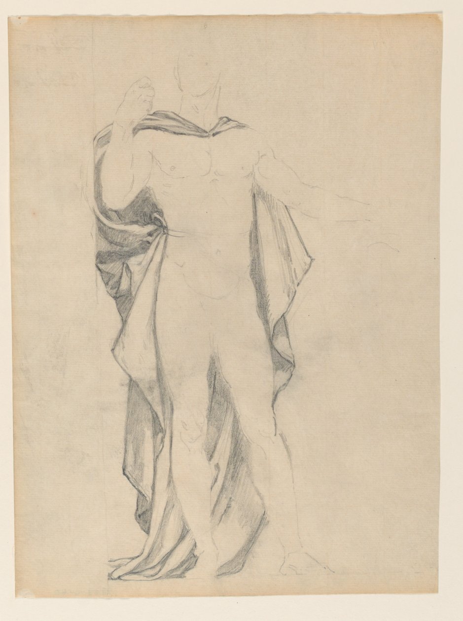 Study for male figure by Kenyon Cox