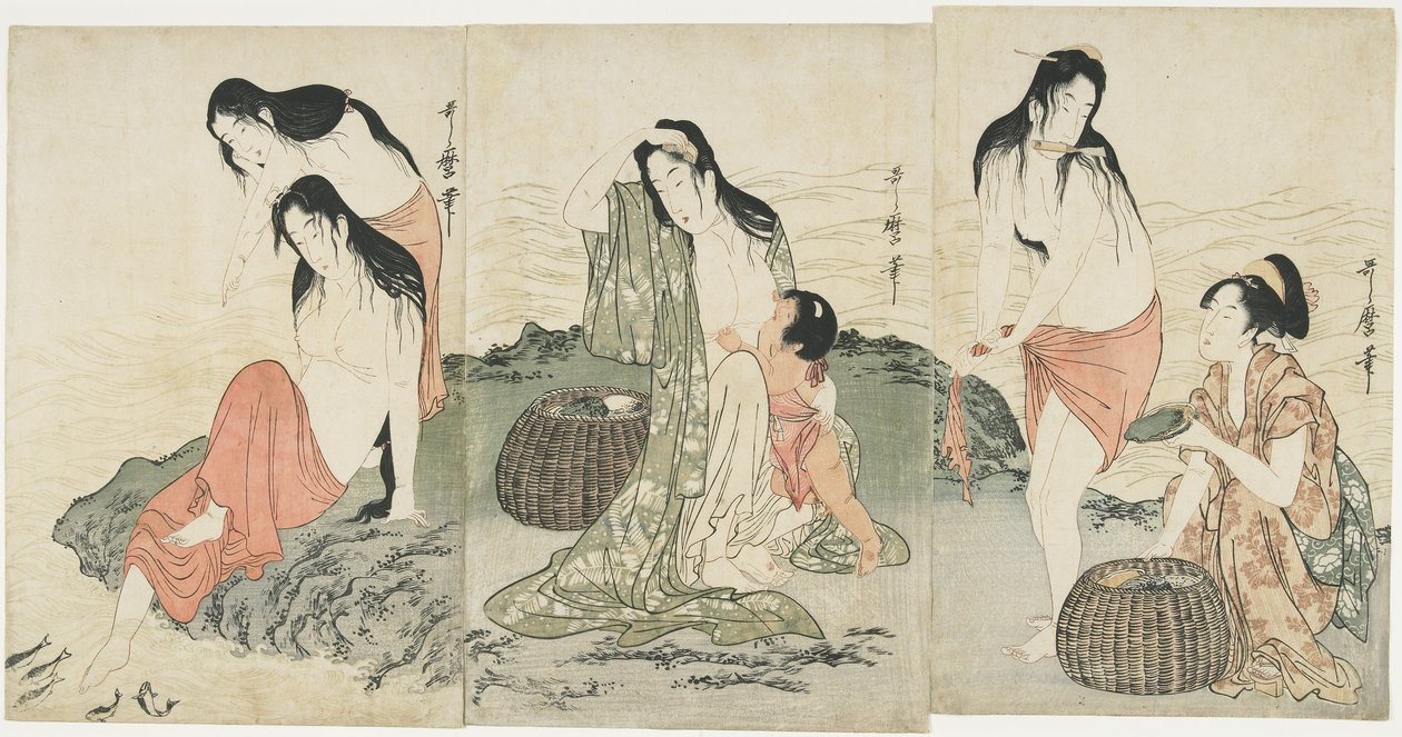 Abalone Divers by Kitagawa Utamaro