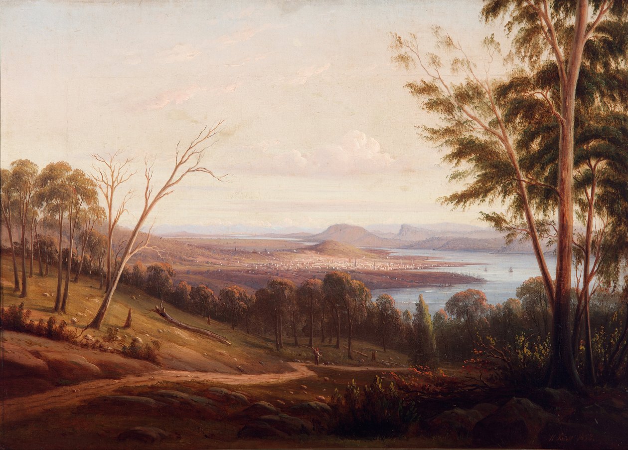 View of Hobart Town by Knut Bull