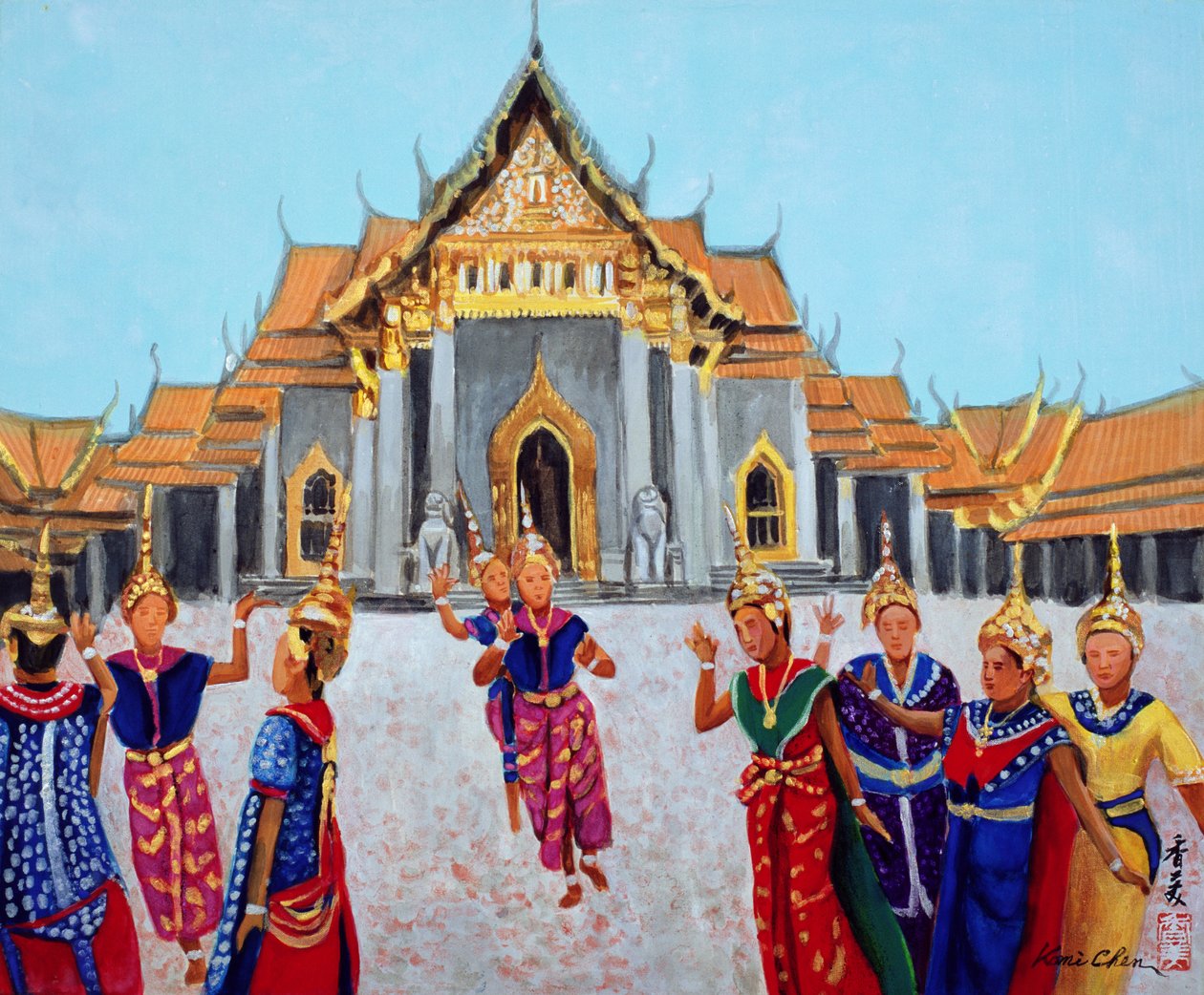 Traditional Thai Dance by Komi Chen